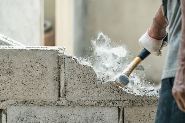 Block Wall Demolition in Cary